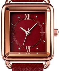 Women Quartz Watch Lady Stylish Dress Watch with Leather Strap