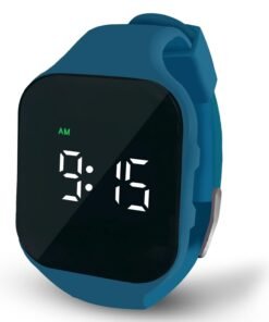 Rechargeable Water-Resistant Digital Watch Time Gift for Kids, Blue