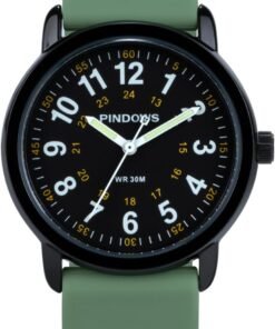 Women Analog Quartz Wrist Watch with Silicone Strap for Young Women Students Easy Read Waterproof Unisex Luminous Dial