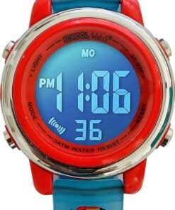Waterproof 7 Colors Light with Alarm Collection Digital Watch